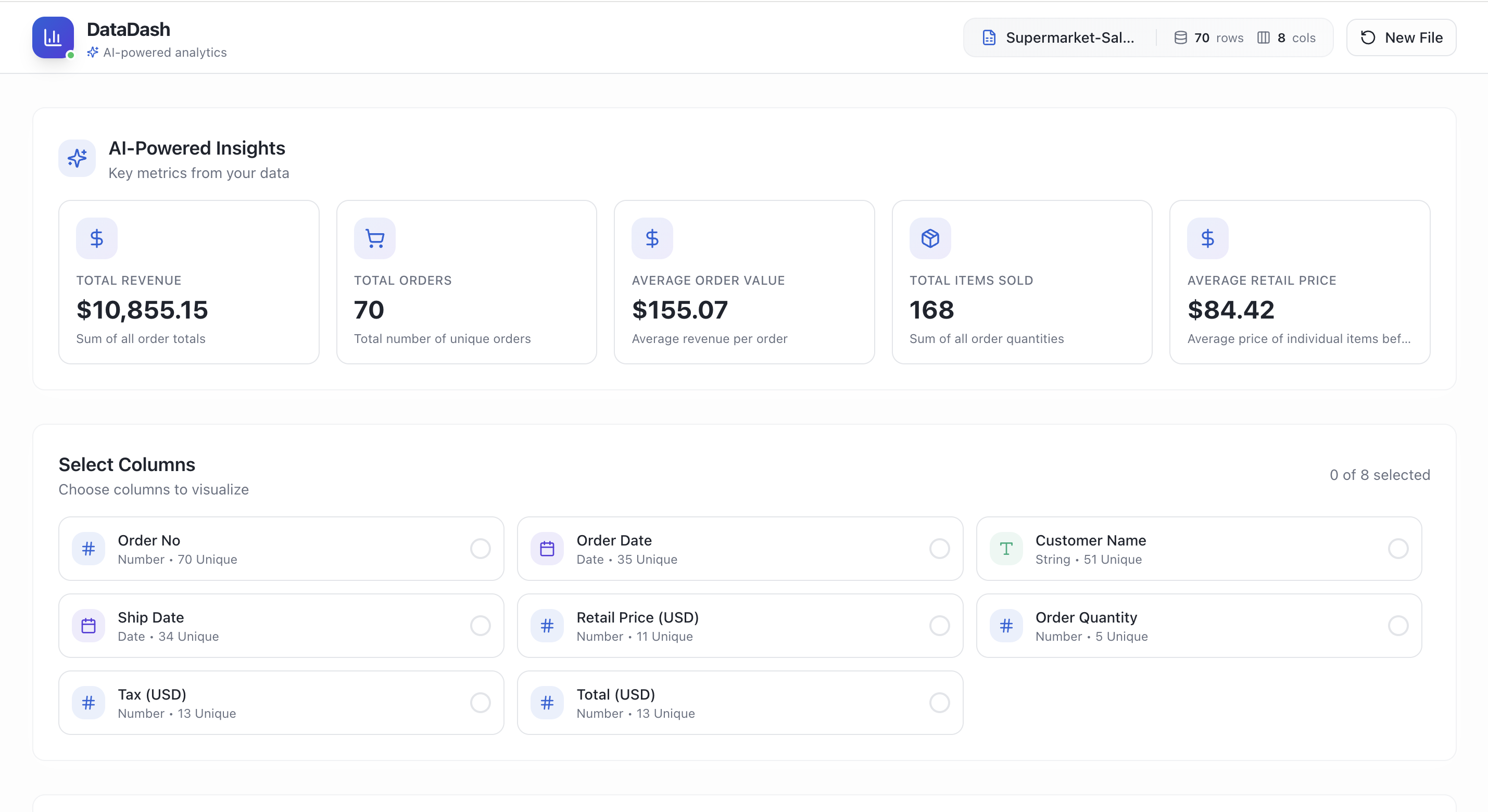 DataDash — beyond Excel & ChatGPT screenshot 3