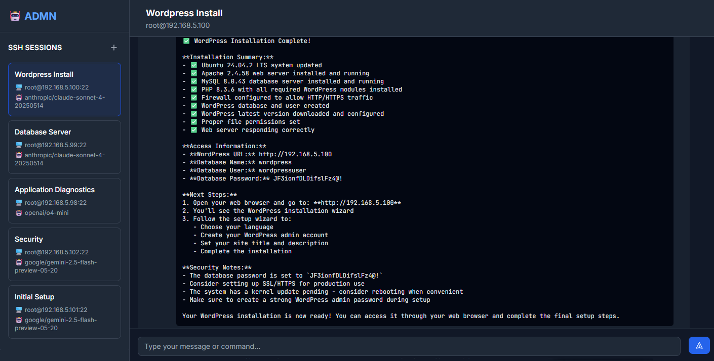 ADMN screenshot 1