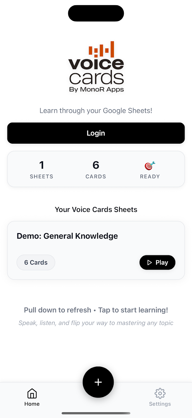 VoiceCards screenshot 1