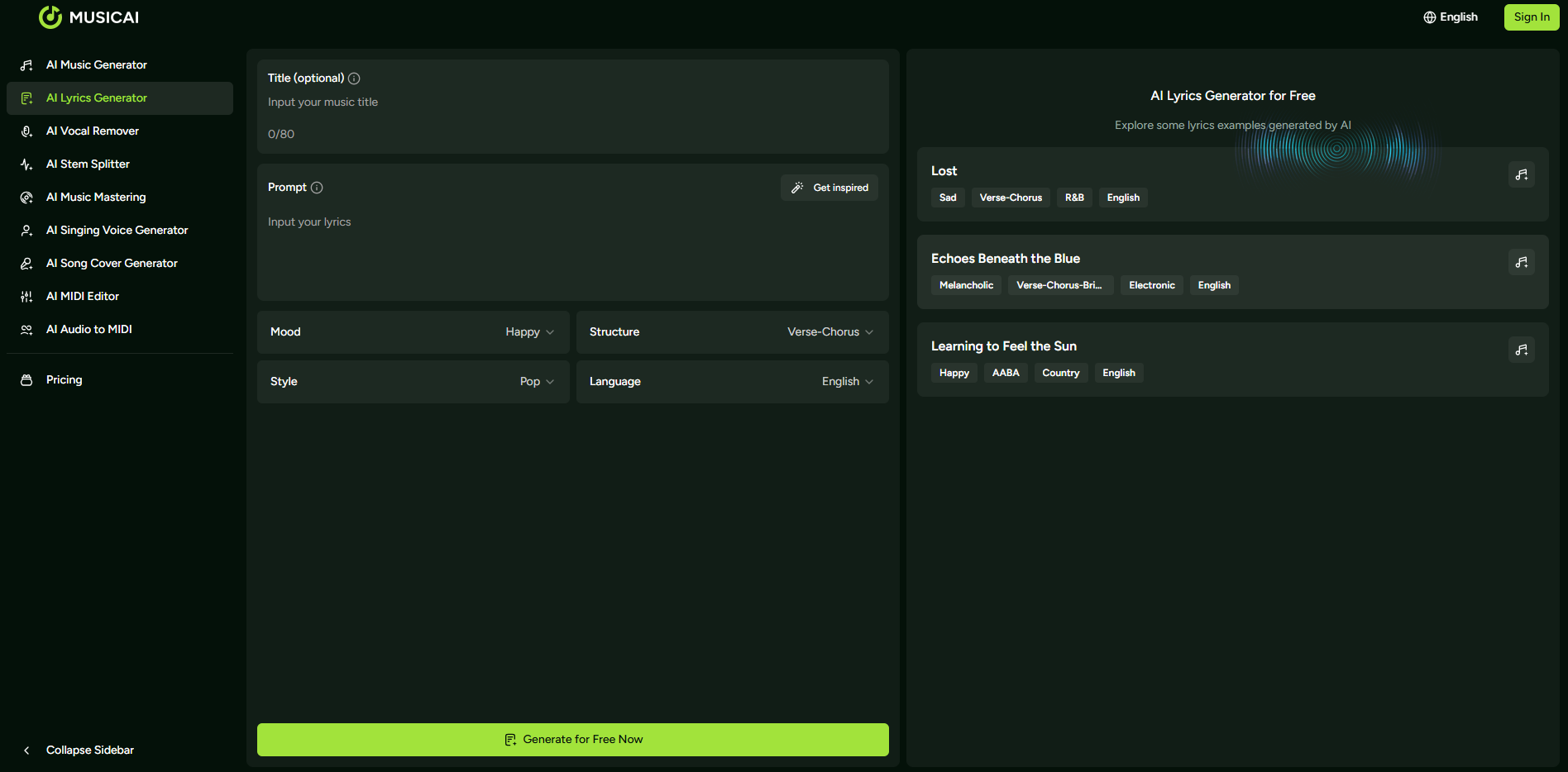 MusicAI: Revolutionizing Music Creation screenshot 2