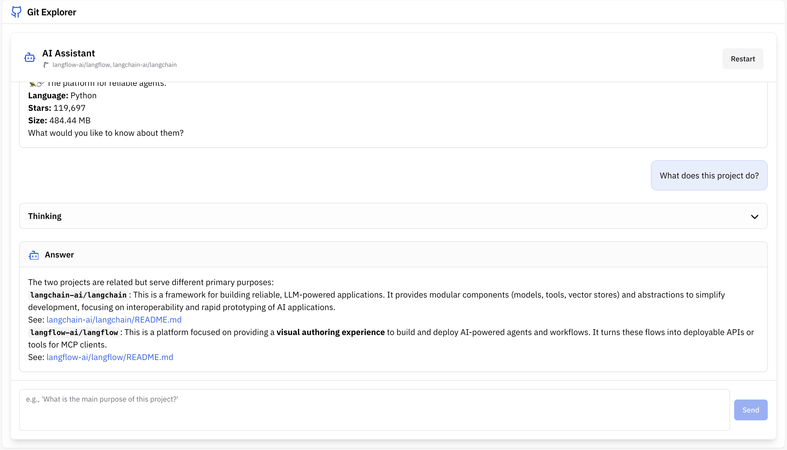 Git Explorer : Instant answers from code screenshot 4