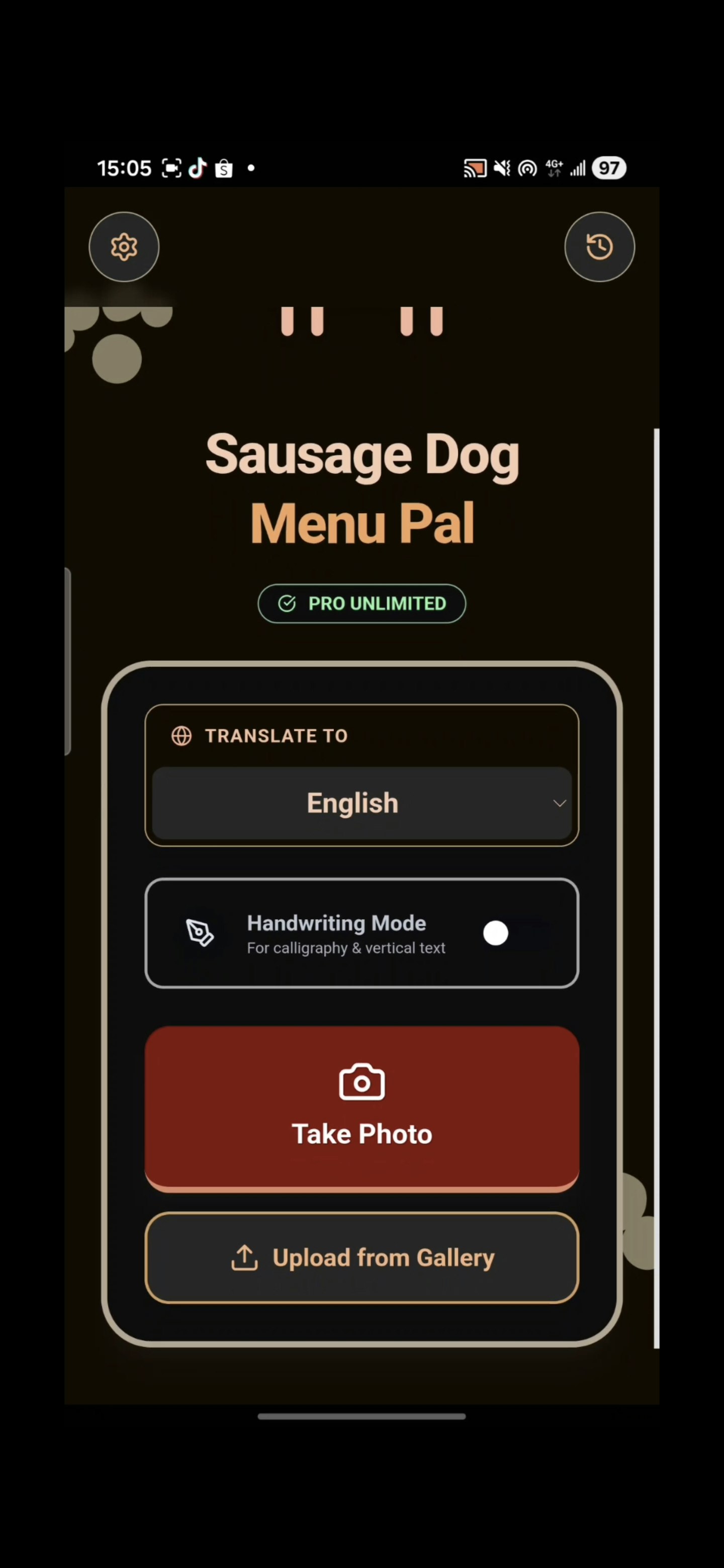 Sausage-MenuPal screenshot 1