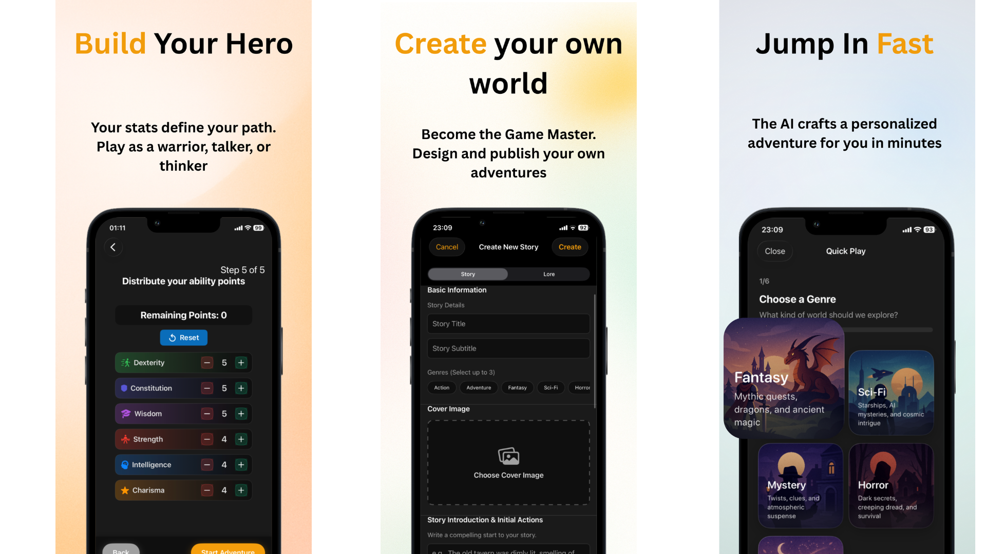 Odyssey: AI Storyteller & RPG screenshot 2
