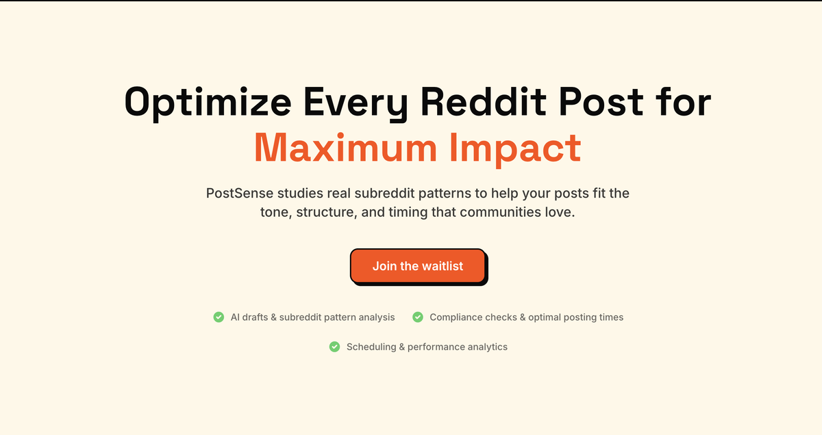 PostSense screenshot 1