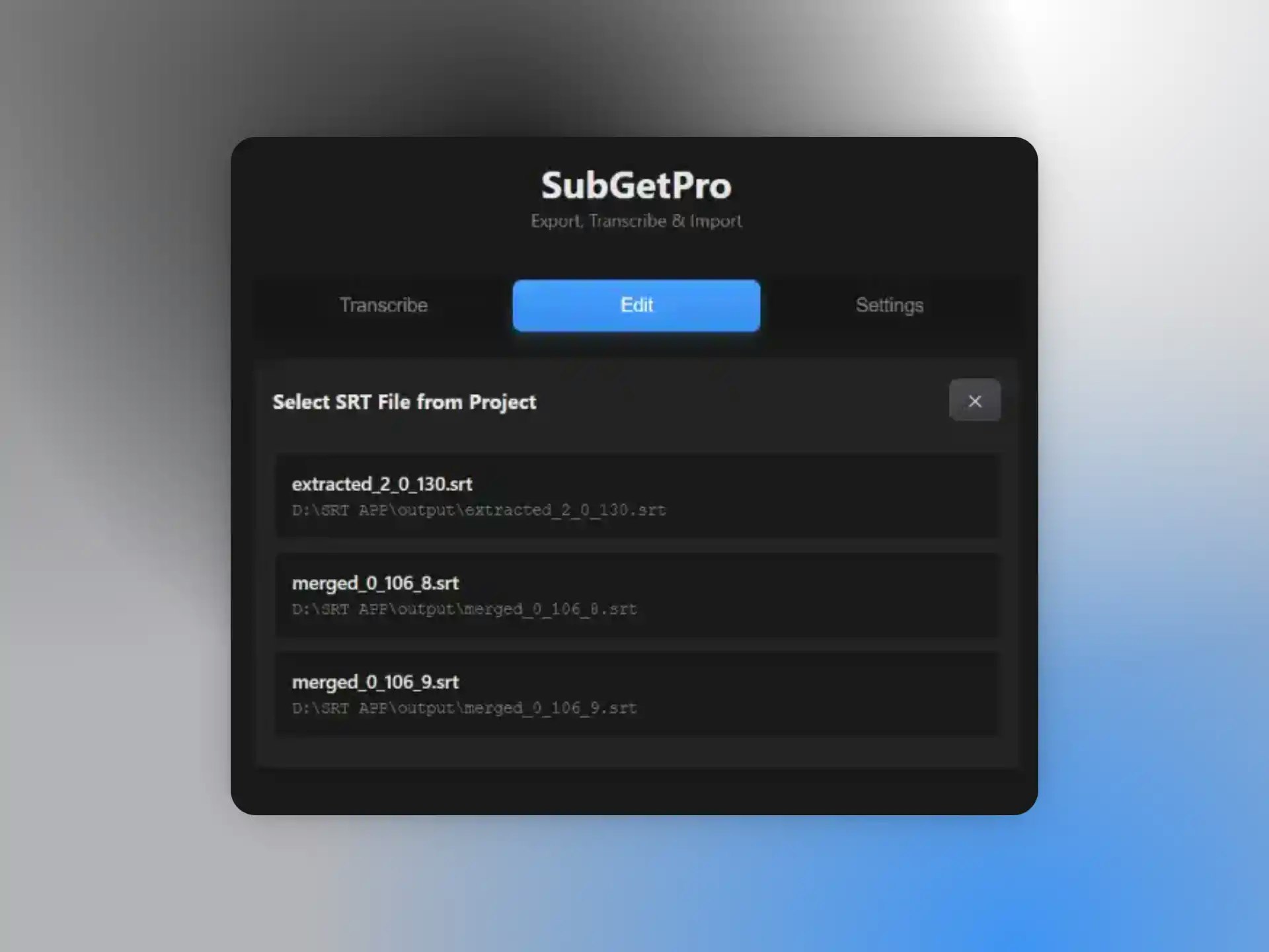 SubGetPro screenshot 2