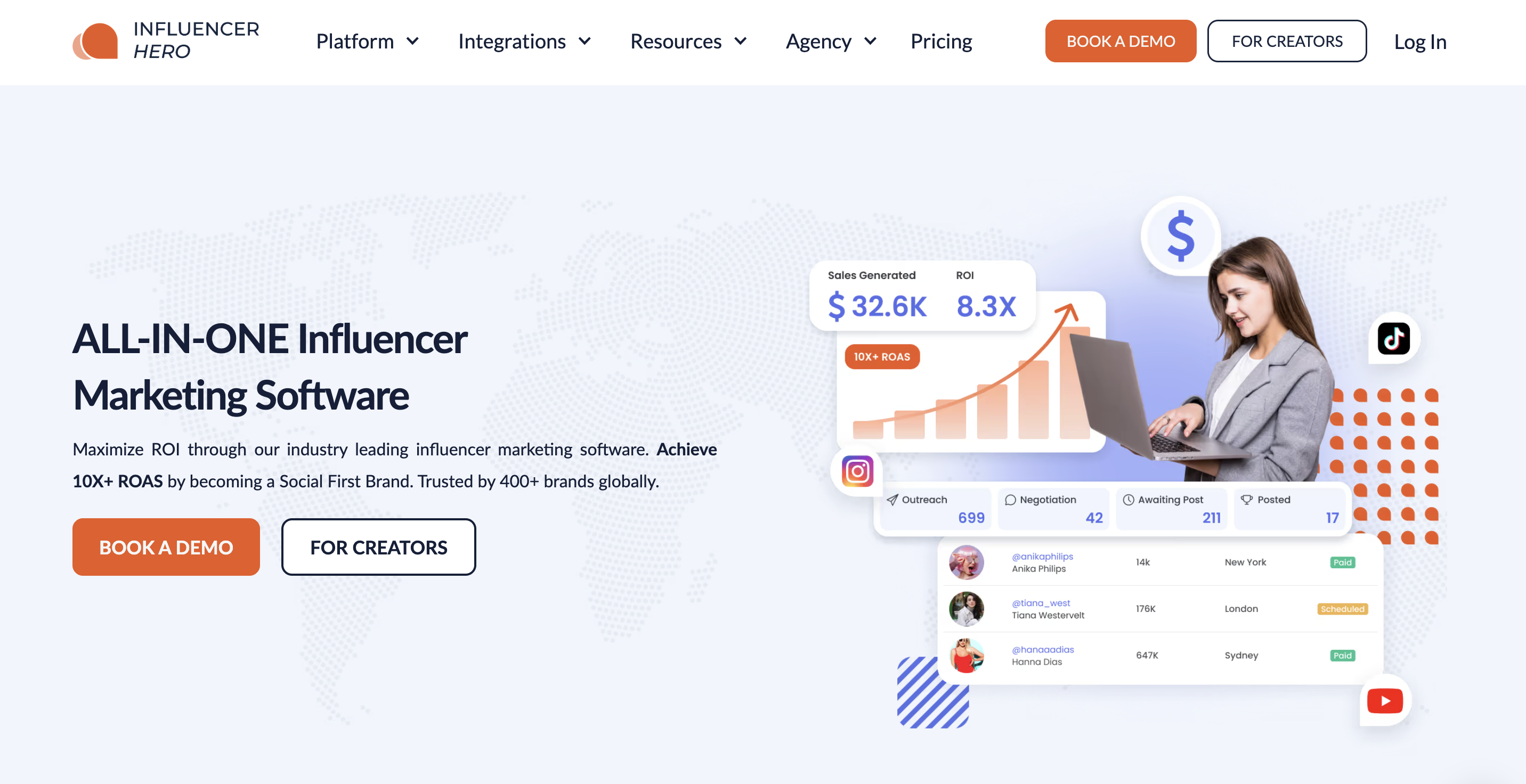 Influencer Hero screenshot 1