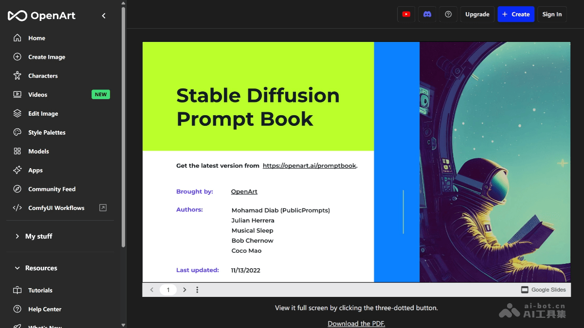 Stable Diffusion Prompt Book screenshot 1