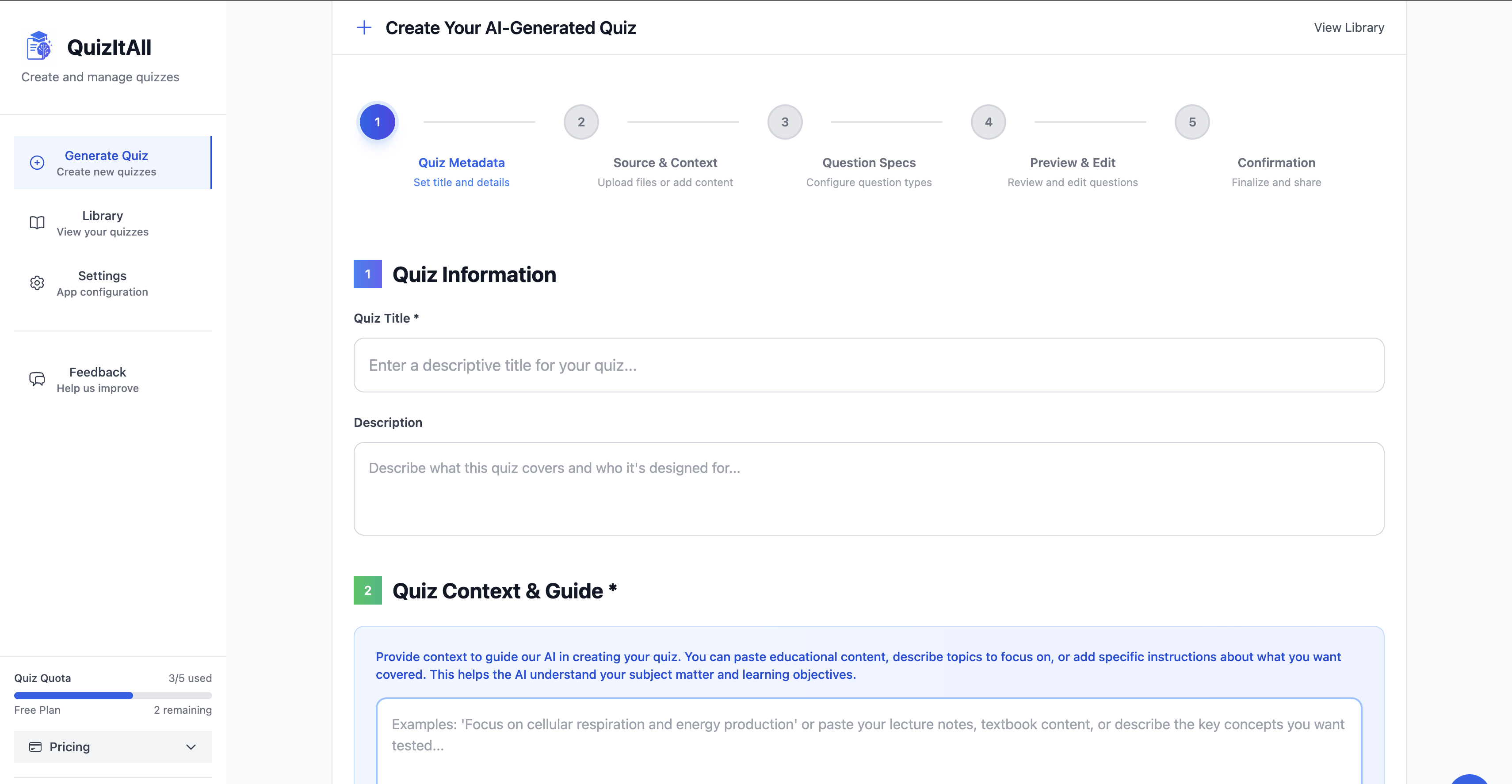 QuizItAll screenshot 1