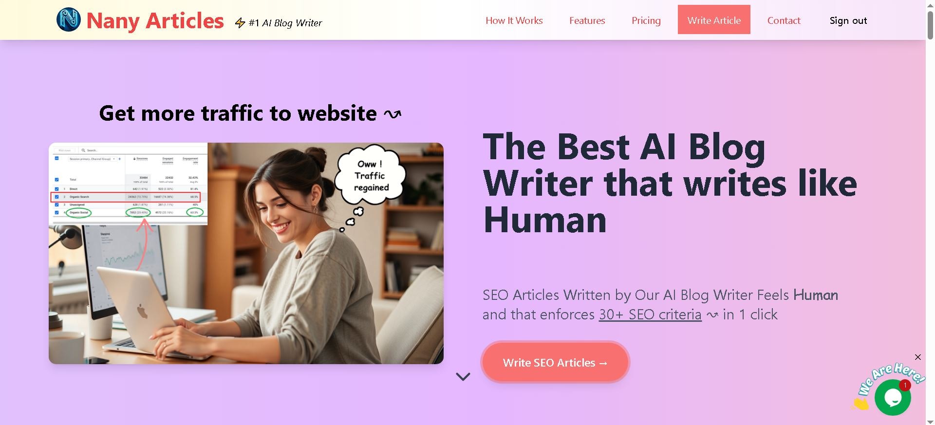 Nany Article — AI Article Writer screenshot 1