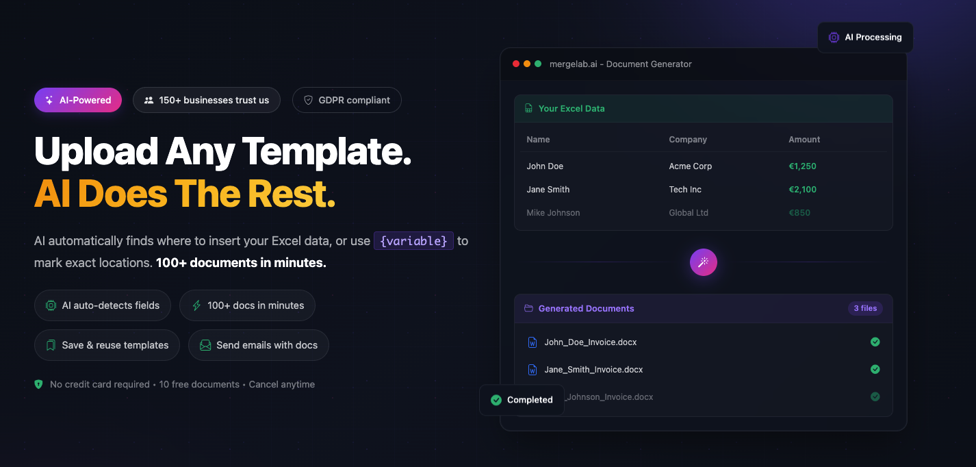 MergeLab.ai screenshot 1