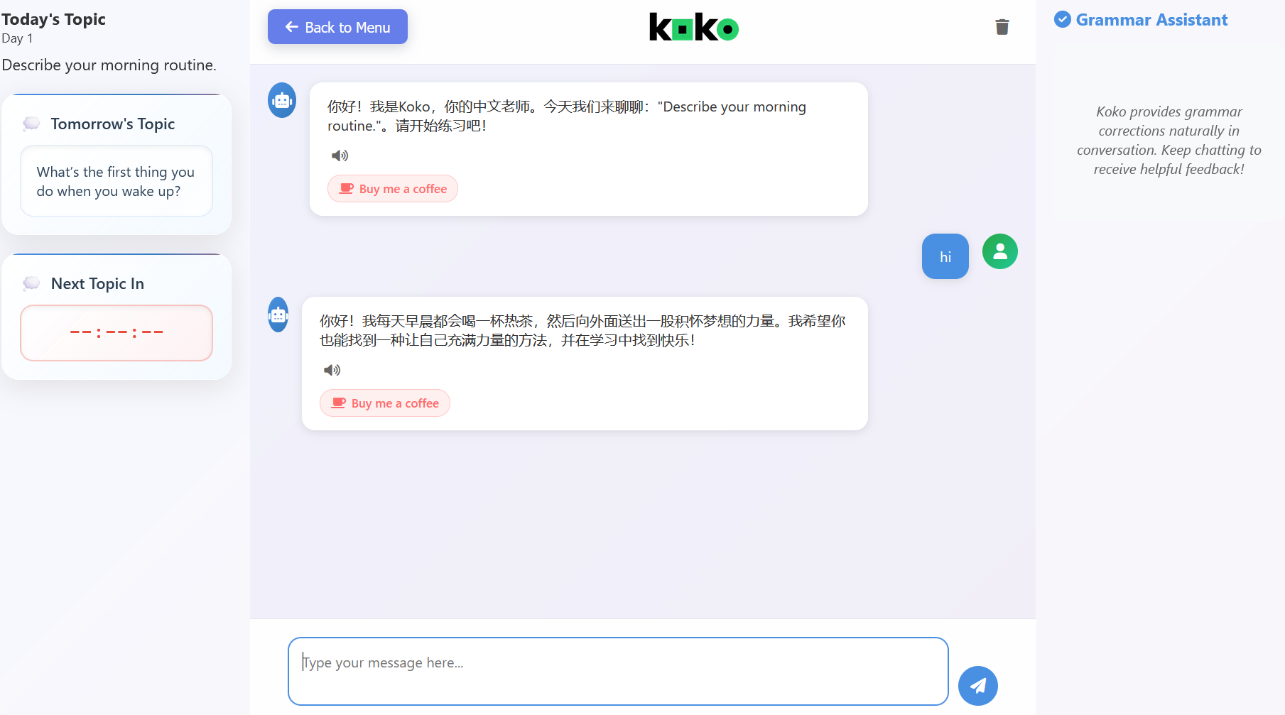 Koko Language Learning screenshot 3
