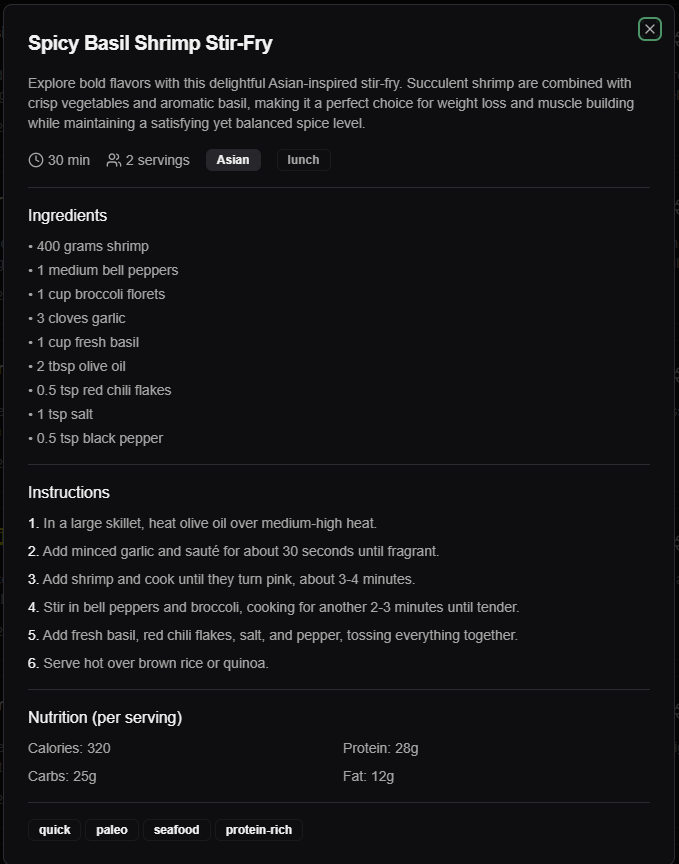 PlanMyMeal.ai screenshot 4