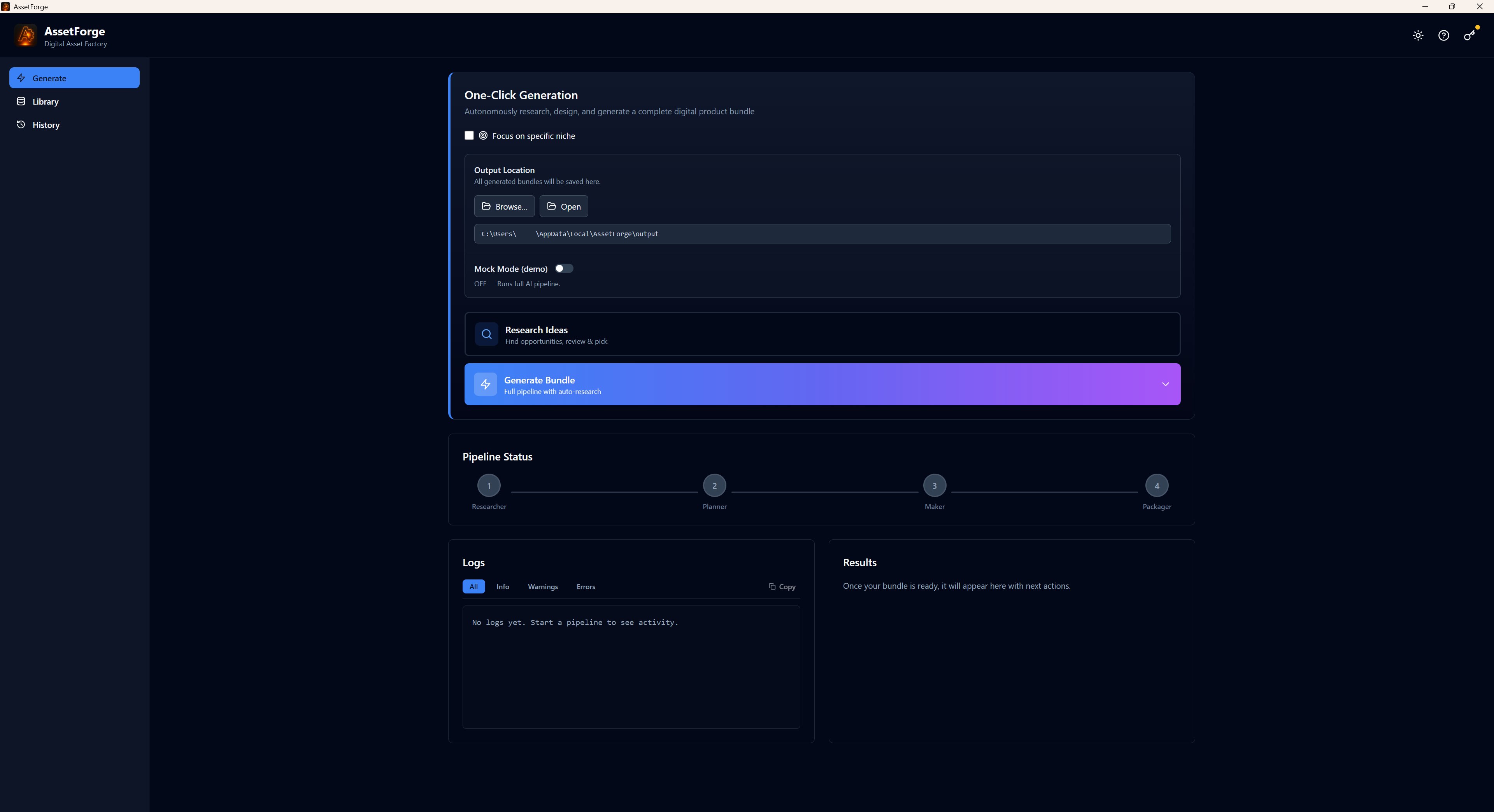 AssetForge screenshot 1