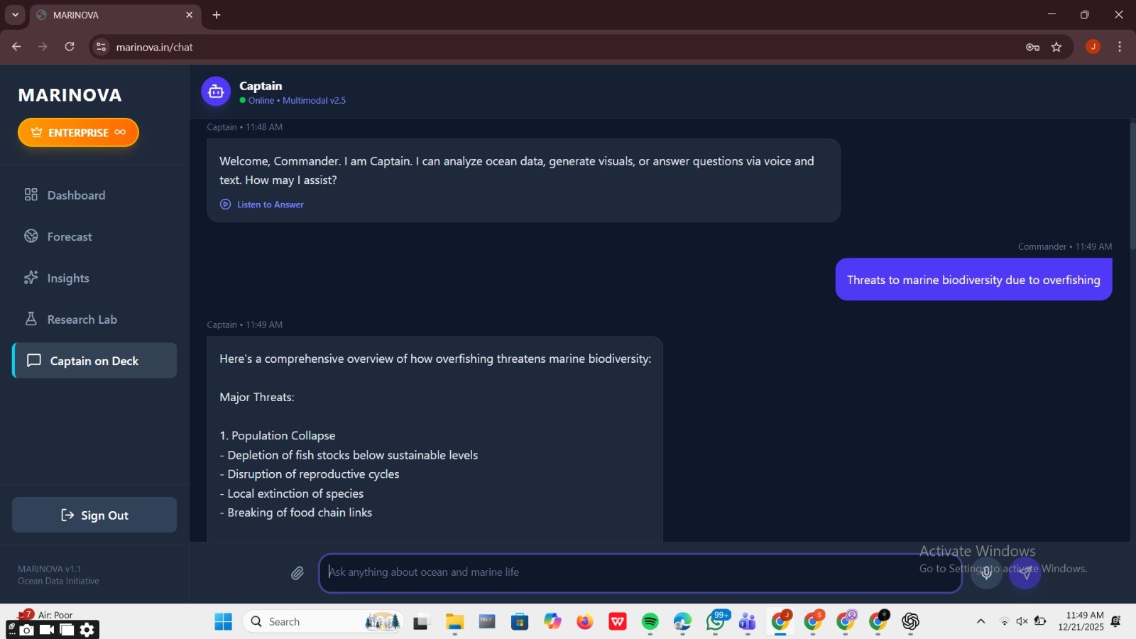 MARINOVA screenshot 4