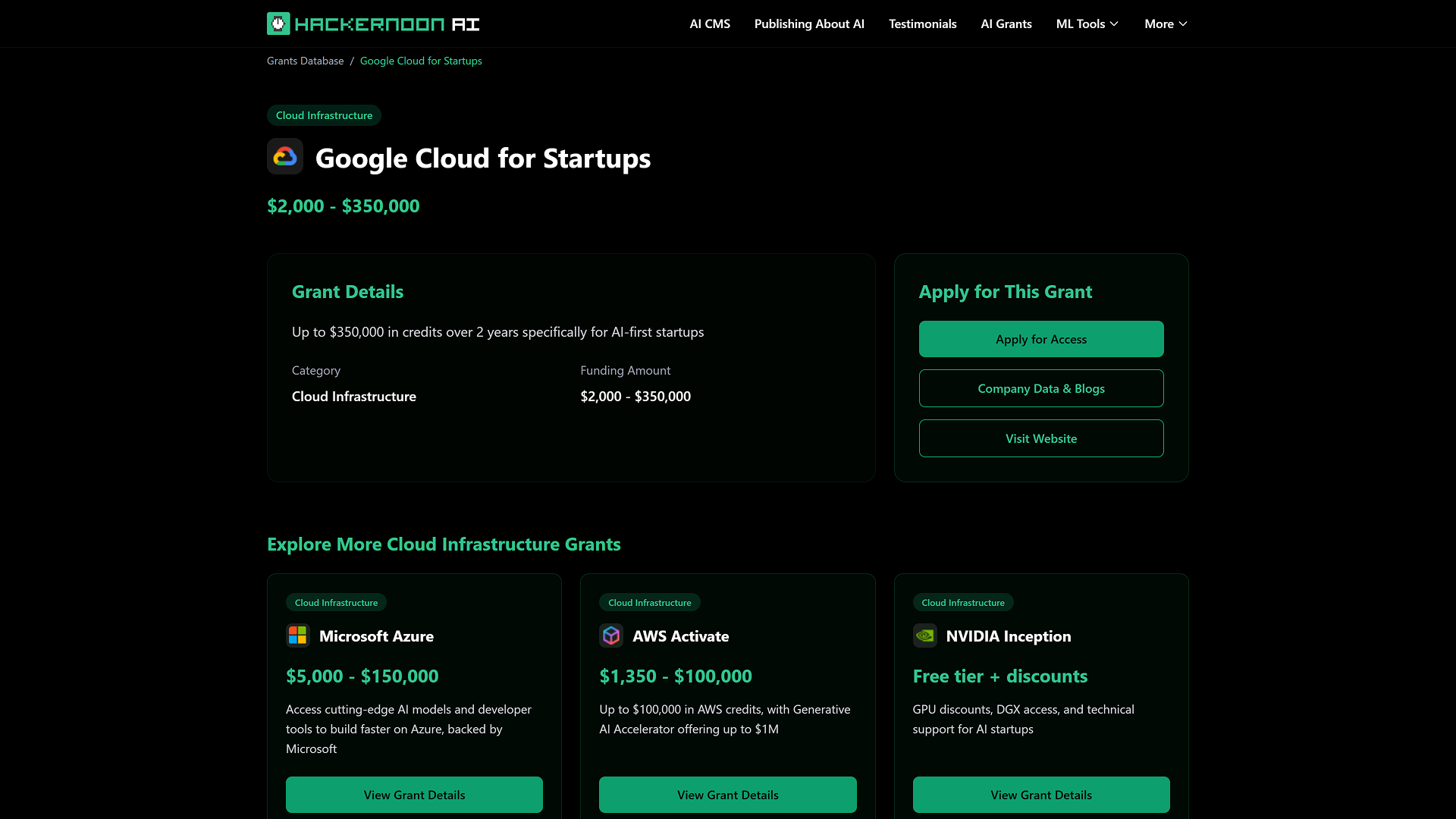  AI Grants & Credit Search by HackerNoon screenshot 4
