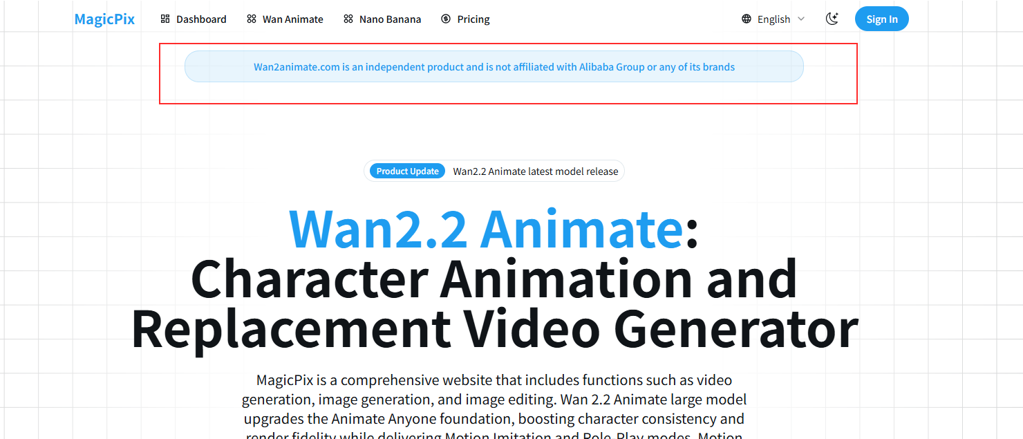 Wan2.2 Animate screenshot 1