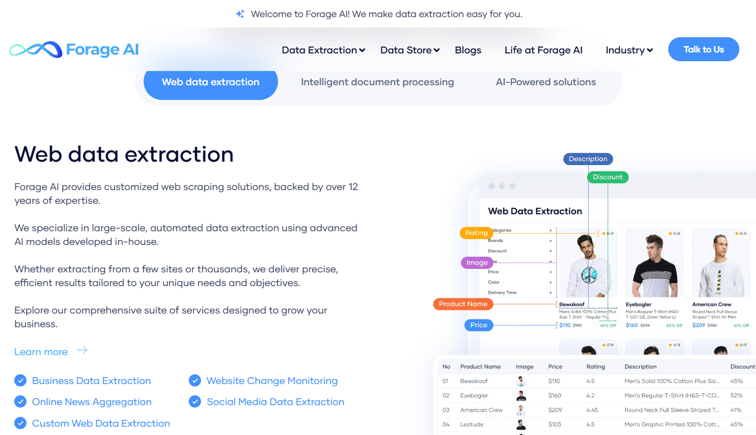 Forage AI - Web Data Extraction screenshot 3