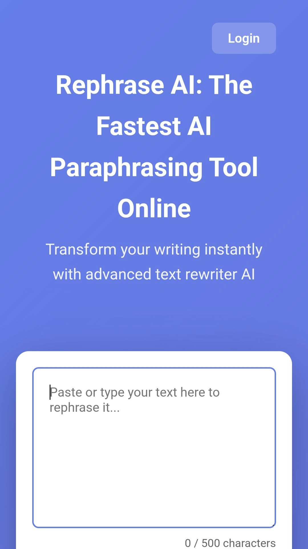 TheRephrase.com screenshot 1