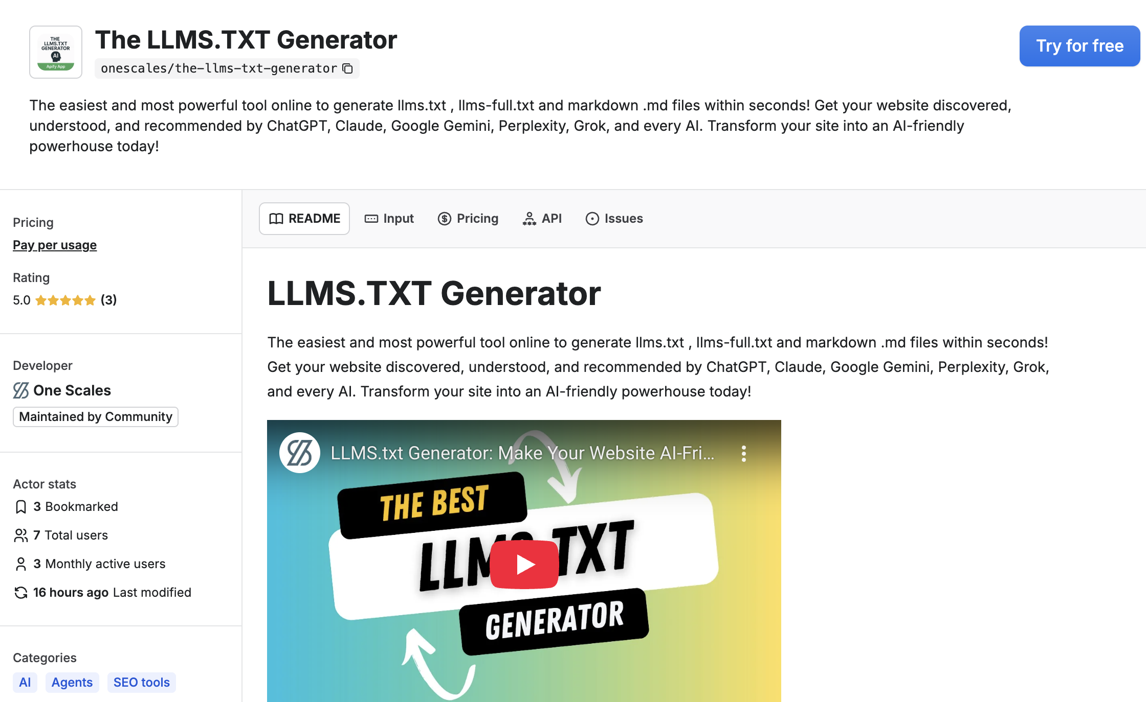 The LLMS.TXT Generator