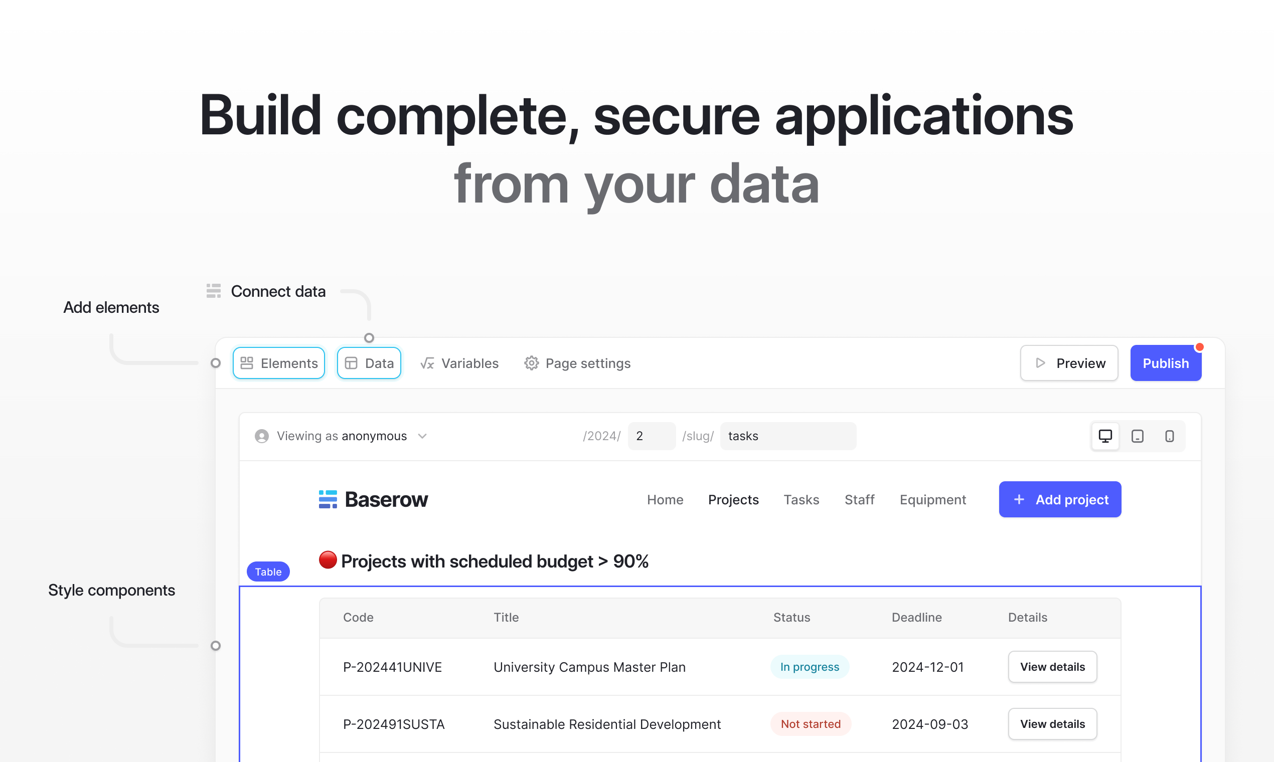 Baserow 2.0 screenshot 2