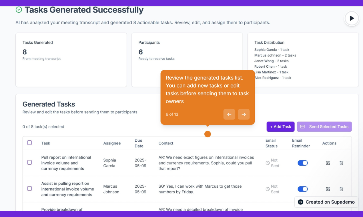 TaskIQ - Meeting tasks by email screenshot 6