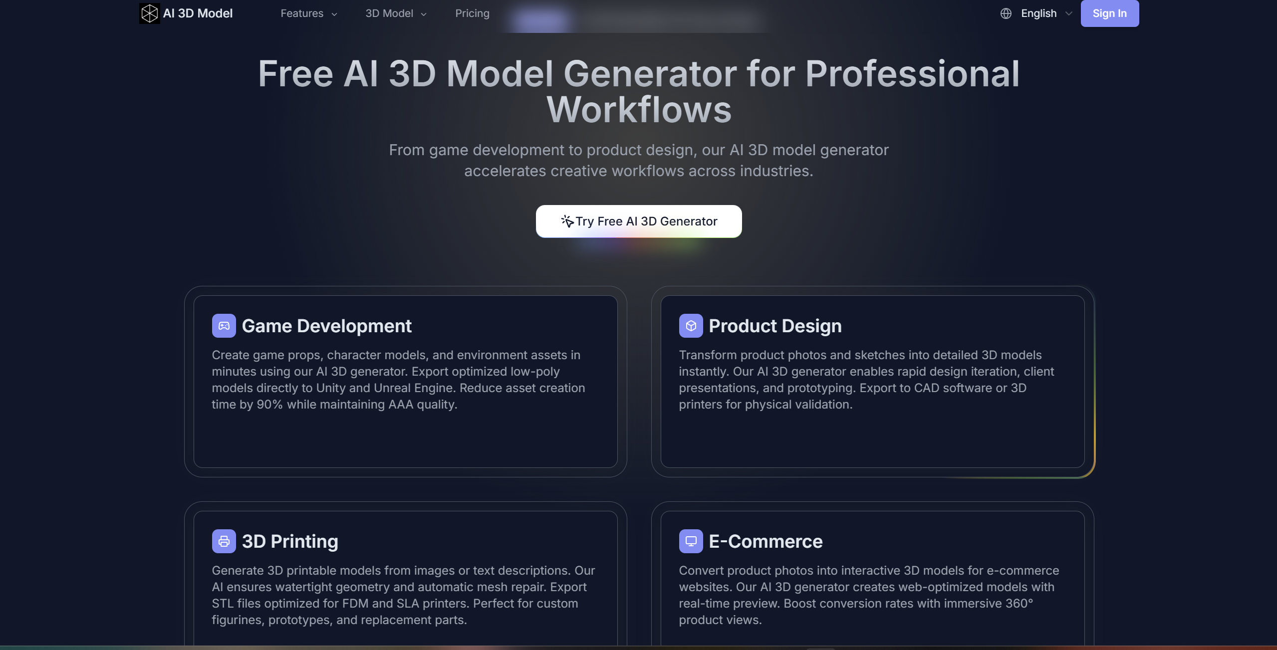 AI 3D Model A Practical Review of a Free screenshot 3