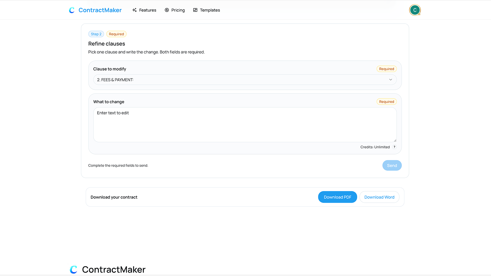 ContractMaker screenshot 3