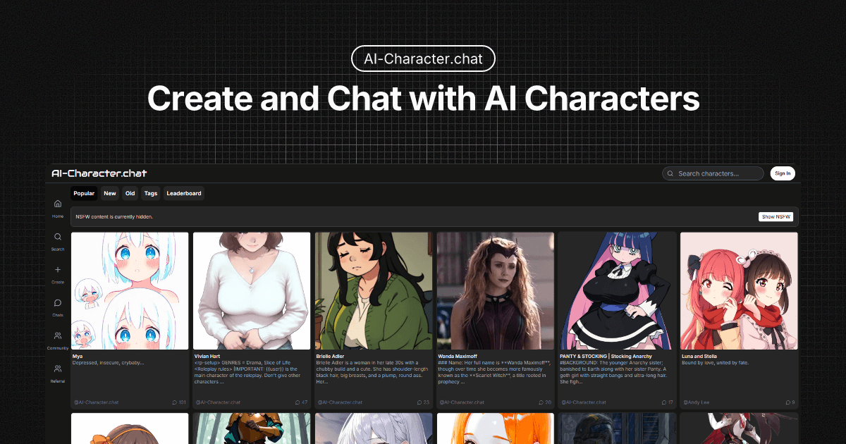 AI-Character.chat screenshot 2