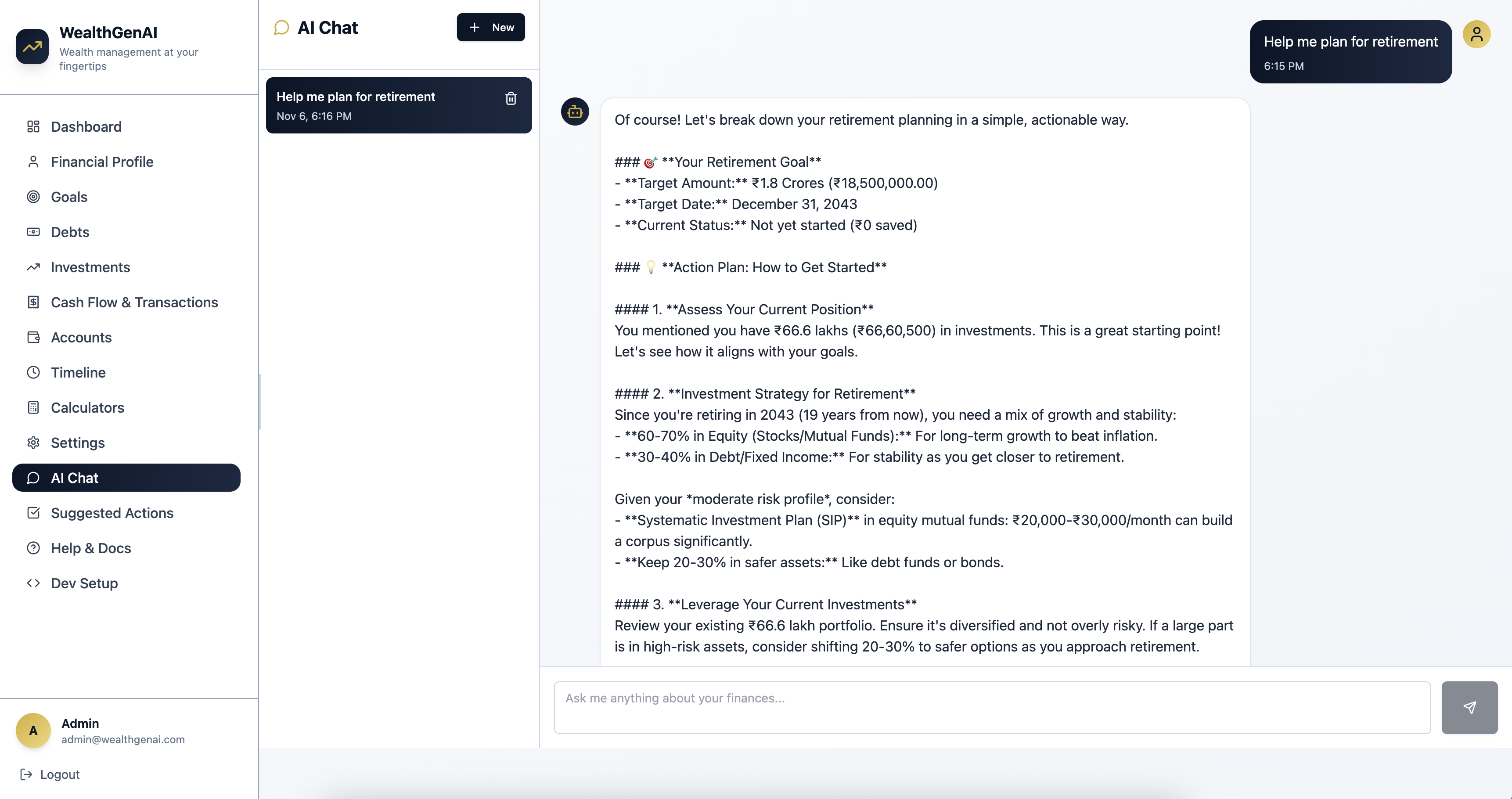 WealthGenAI screenshot 10