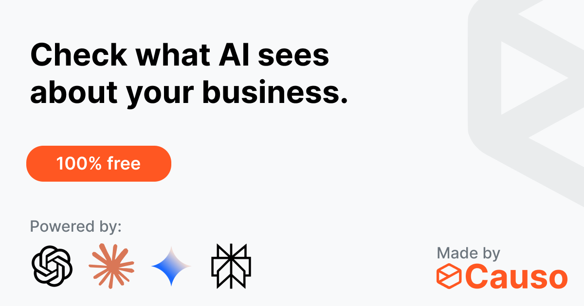 AI Visibility Checker by Causo screenshot 1
