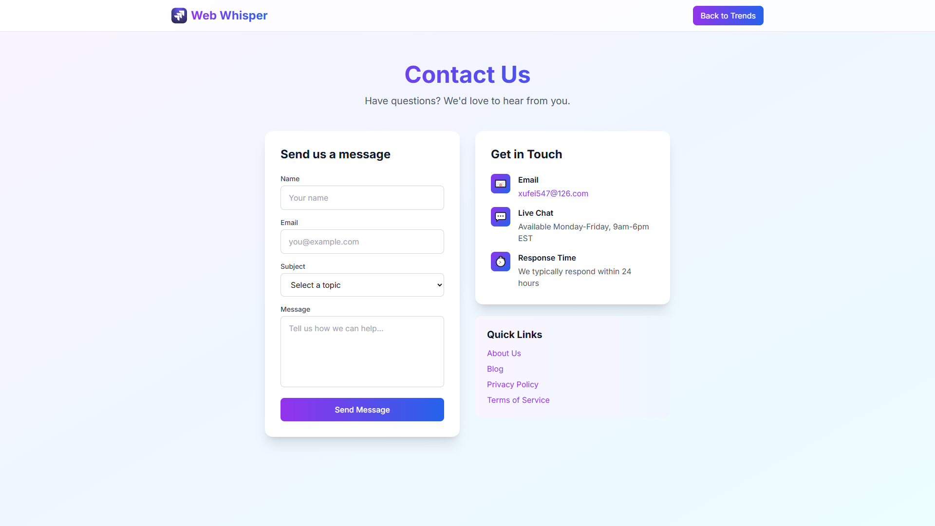 Web Whisper screenshot 4