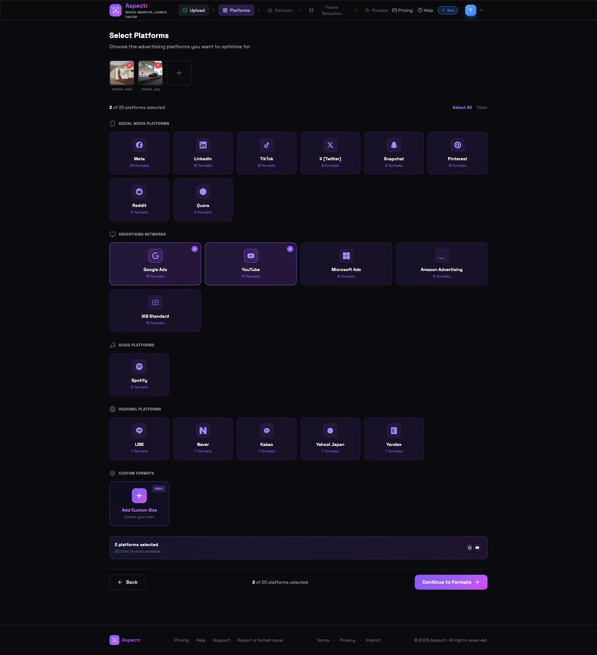 Aspectr screenshot 2