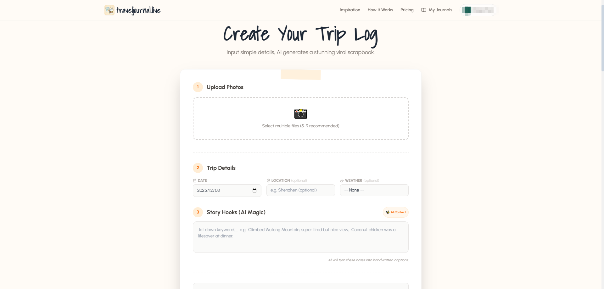 Travel Journal Live screenshot 1