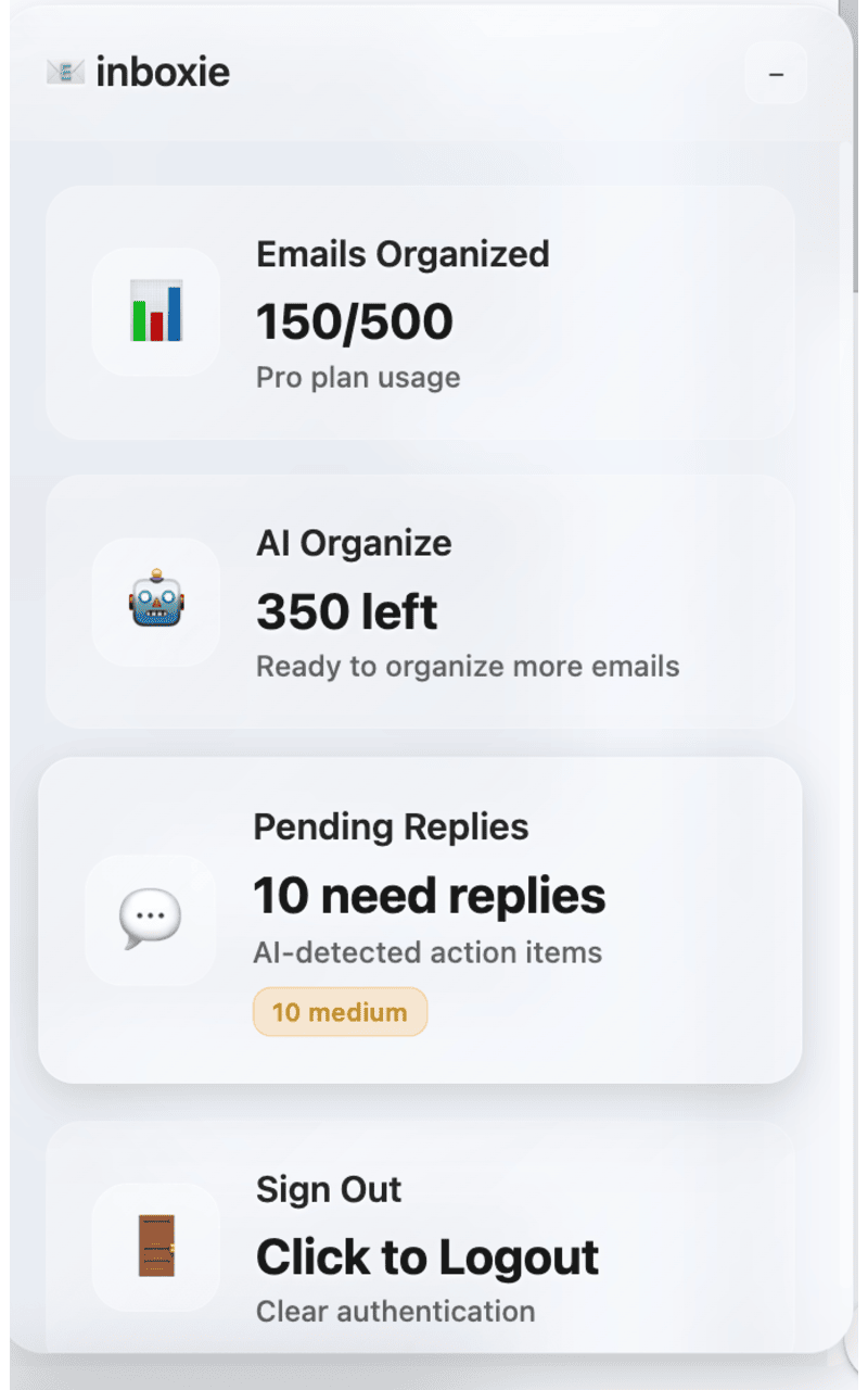 inboxie screenshot 2