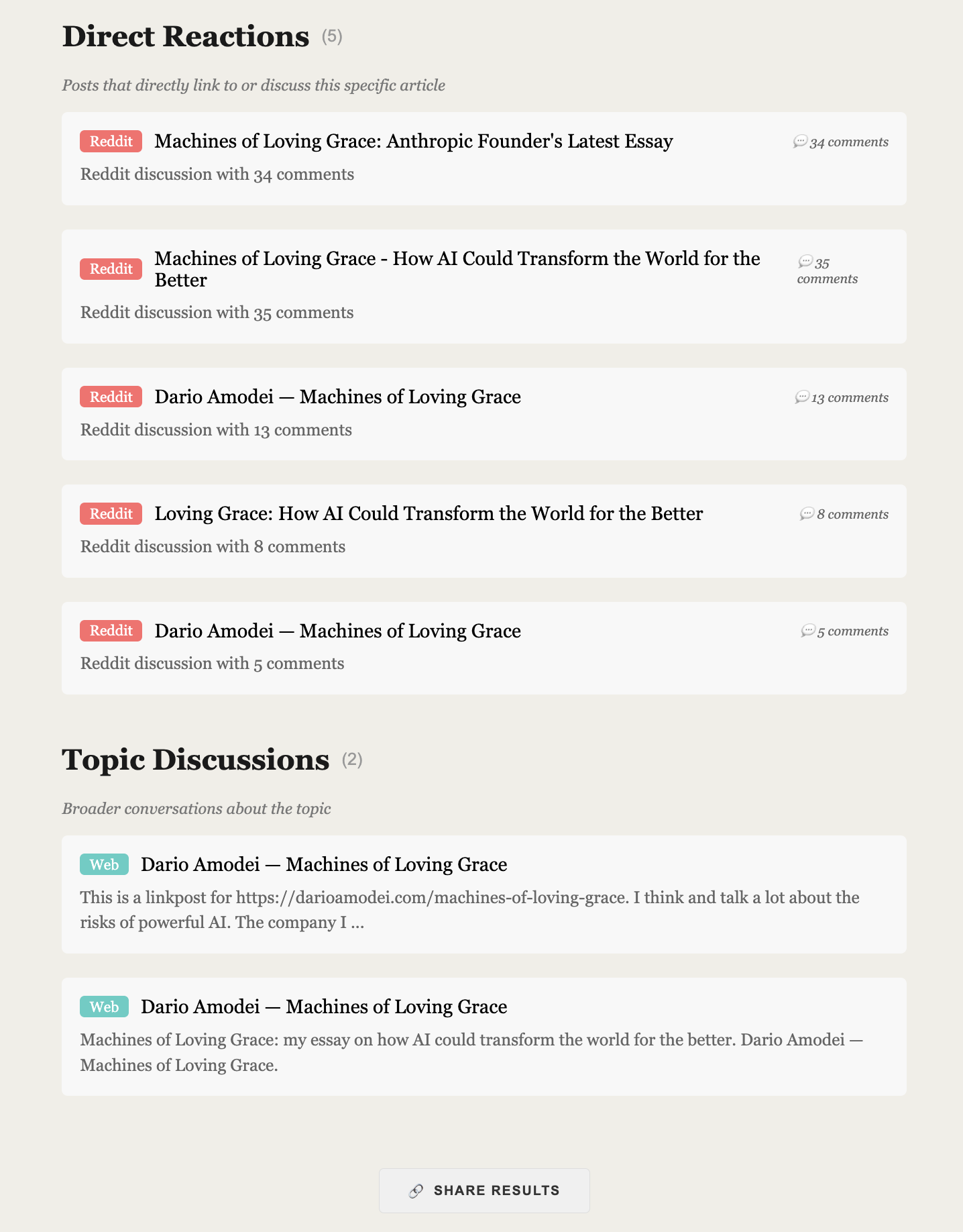 Media Reaction Finder screenshot 4