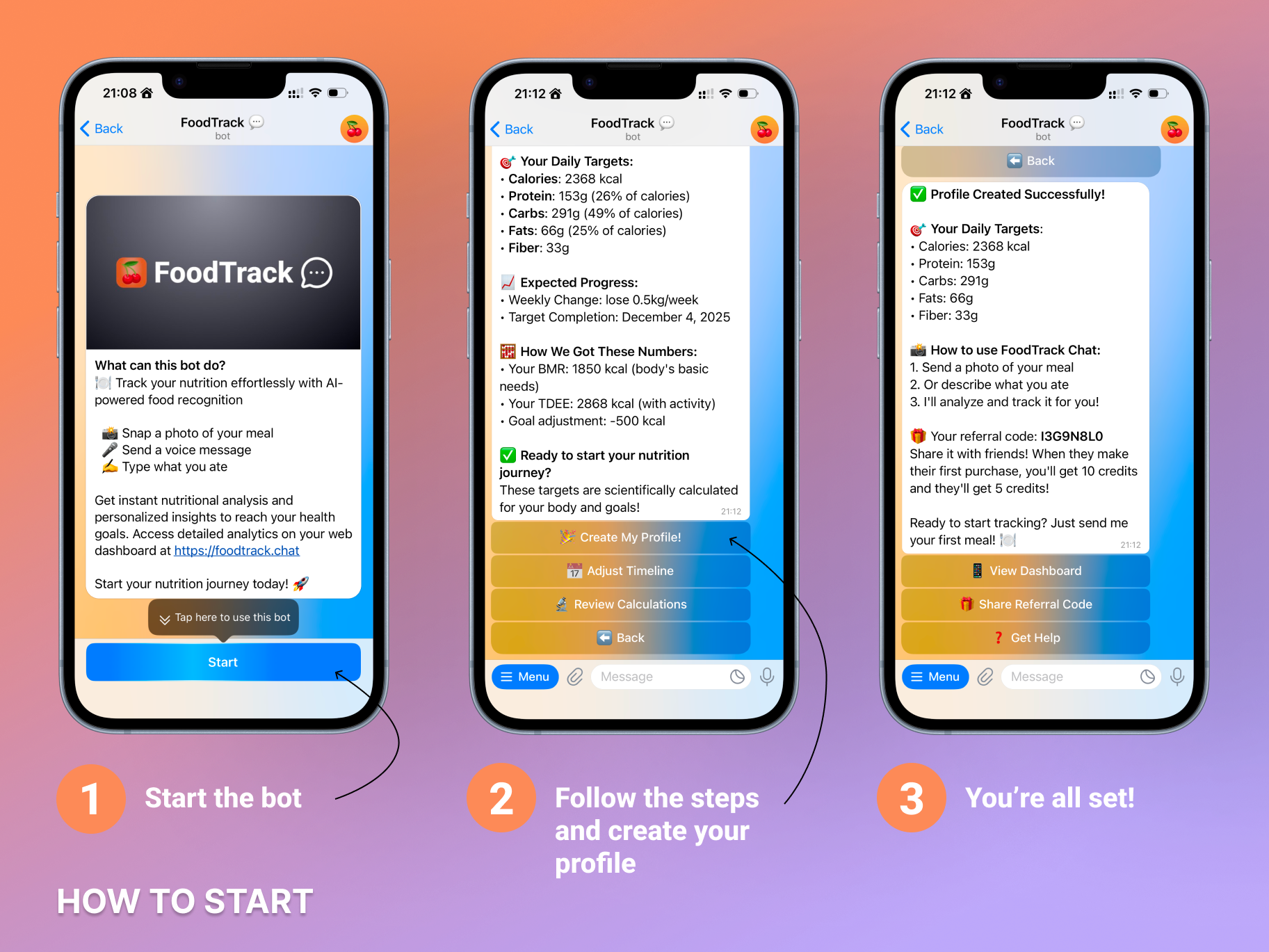 FoodTrack.Chat screenshot 2