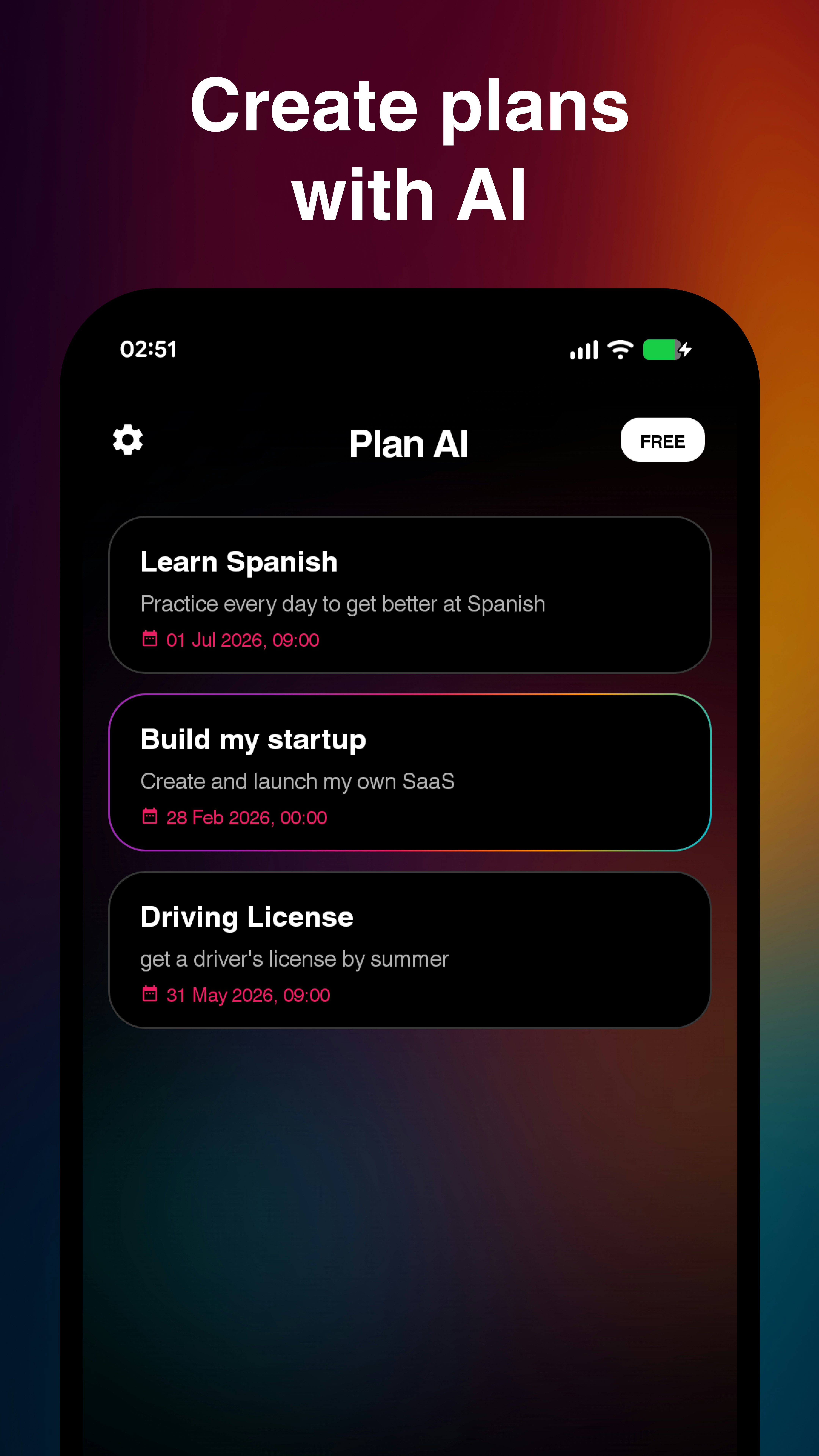 Plan AI – Smart Daily Planner screenshot 1