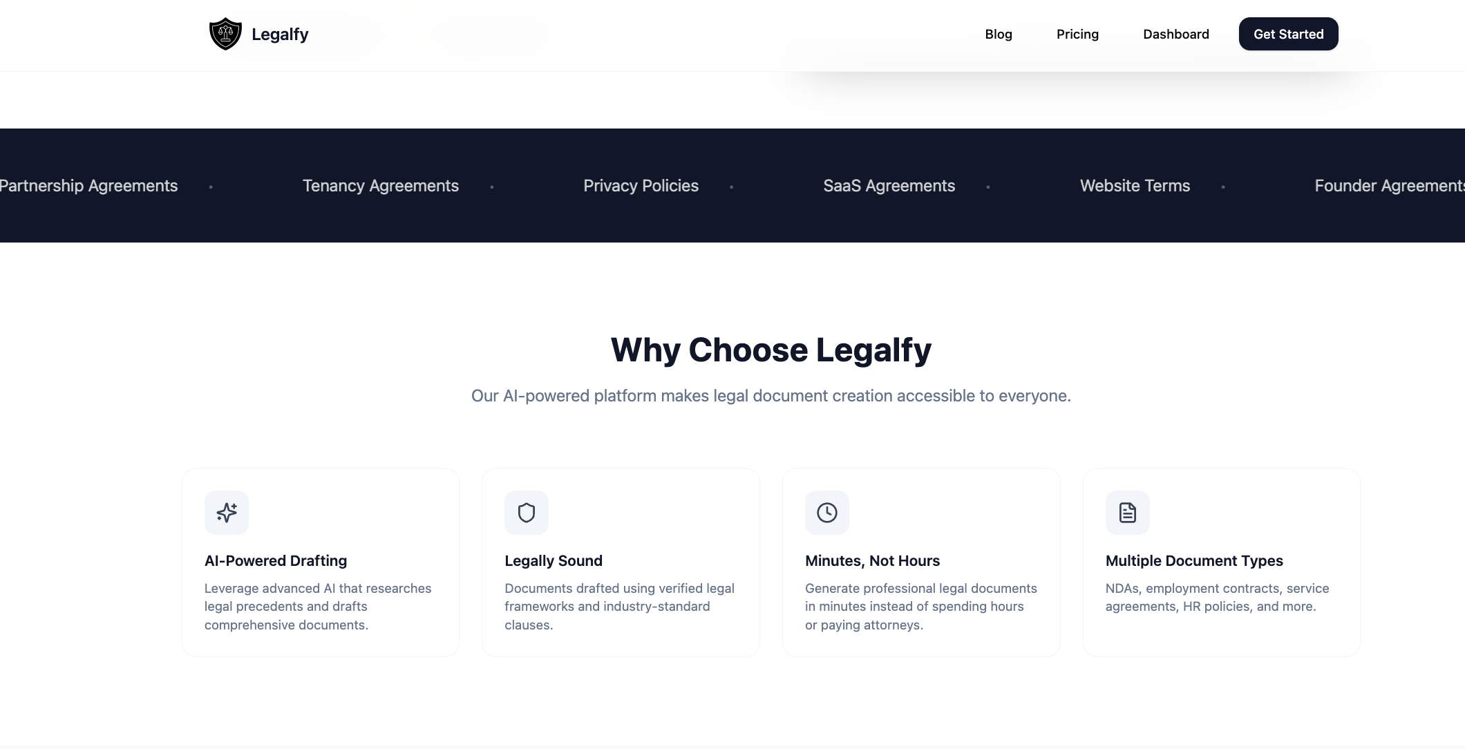 Legalfy.io screenshot 2