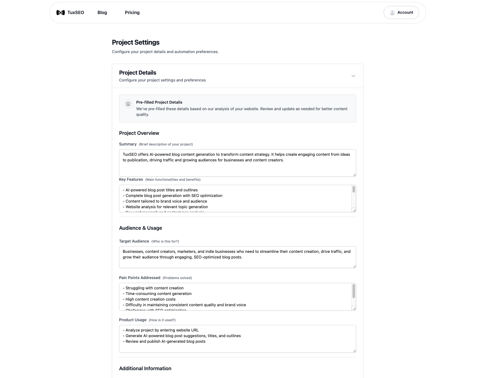 TuxSEO screenshot 7