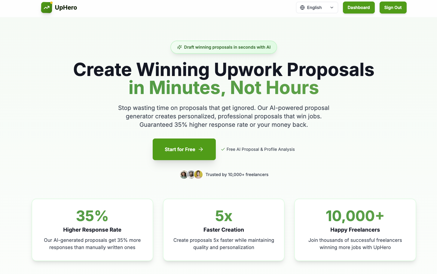 UpHero screenshot 2