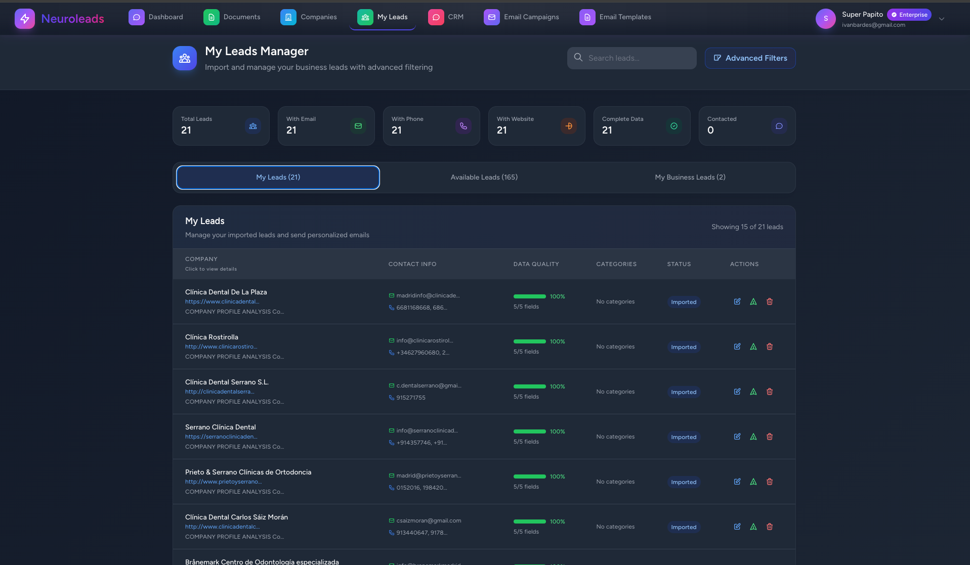 Neuroleads screenshot 5