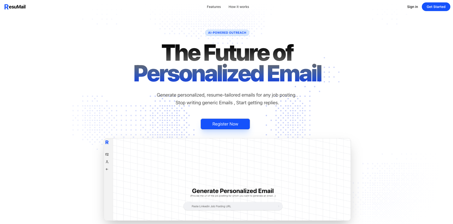 ResuMail screenshot 1