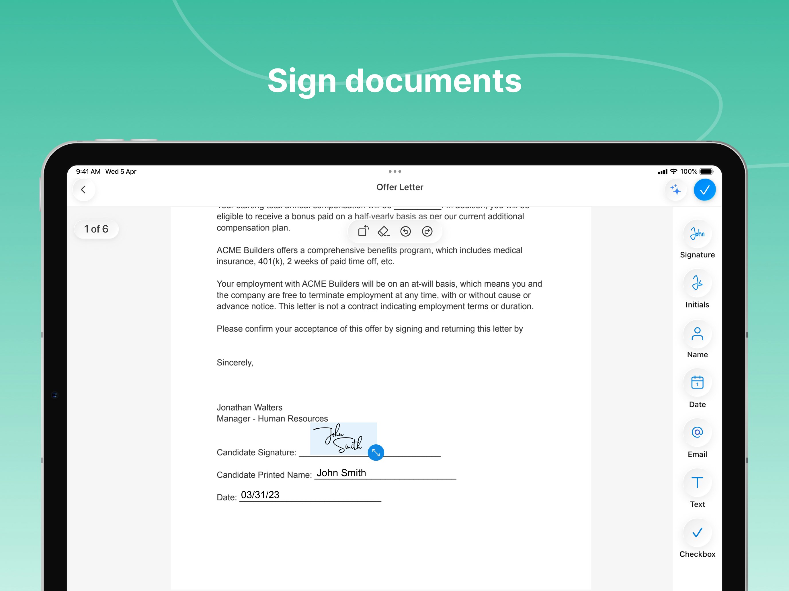 Signeasy: Al-Powered eSign app screenshot 2