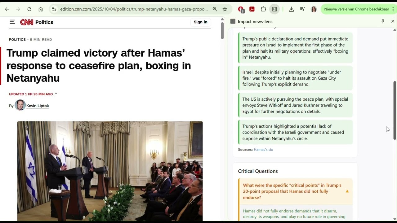 Impact news screenshot 1