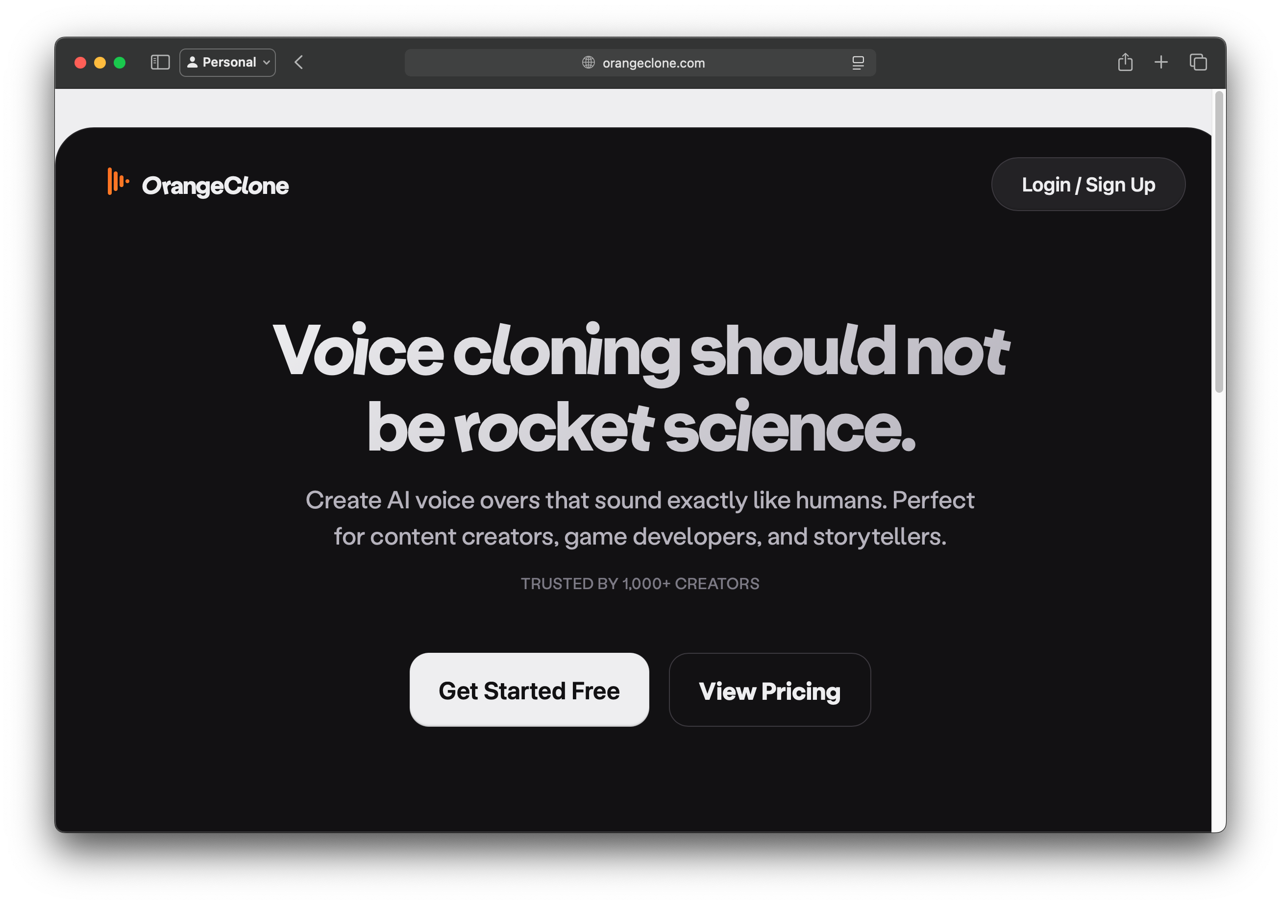 OrangeClone screenshot 1
