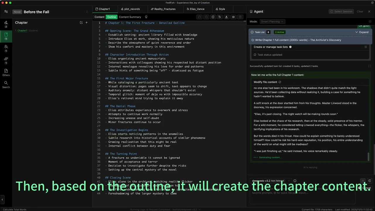 FeelFish - AI Novel Writing Agent screenshot 5
