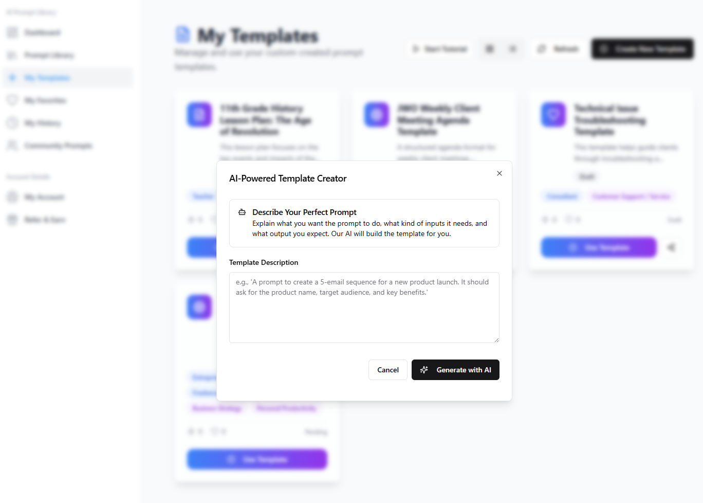 AI Prompt Library screenshot 4