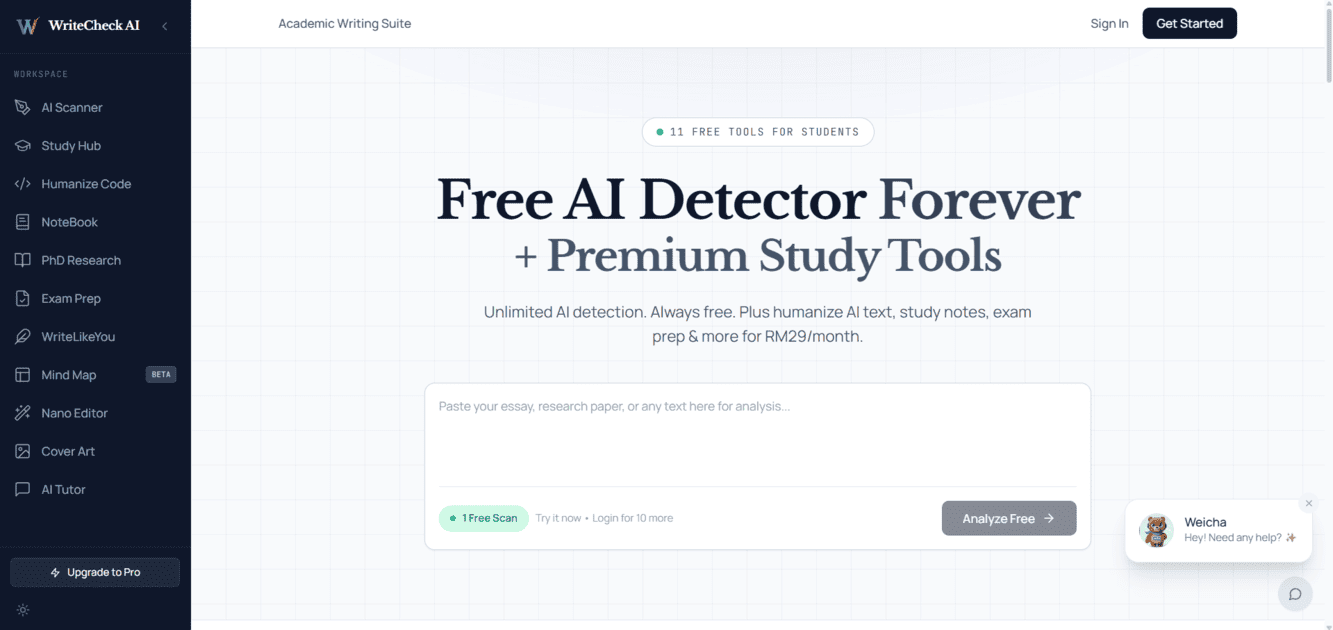 WriteCheck AI screenshot 1