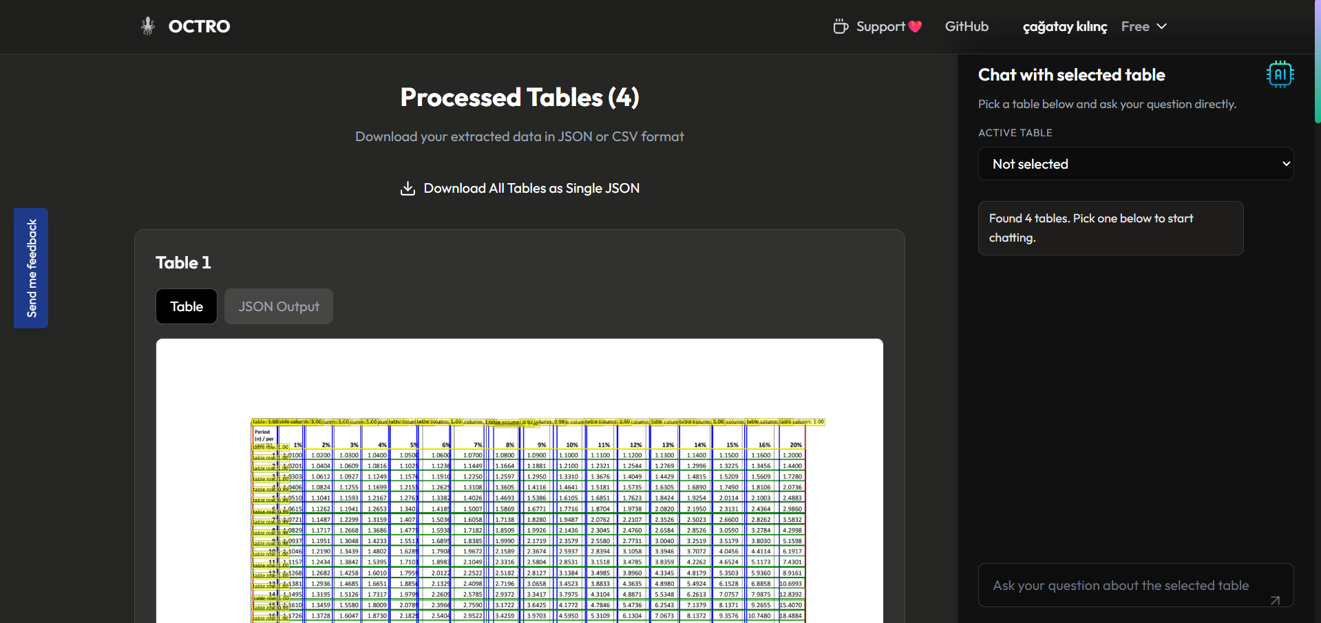Octro - PDF Table Extraction screenshot 2