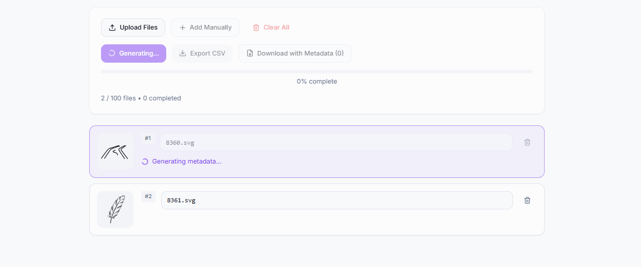MetadataGenerator.online screenshot 2